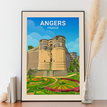 Affiche Angers - Château - Posteroo.com