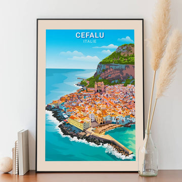 Affiche Cefalu - Vue panoramique - Posteroo.com (2)