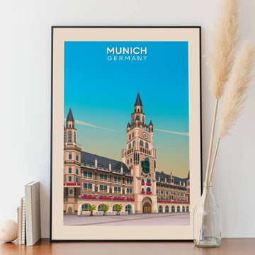 Affiche Munich - Marienplatz