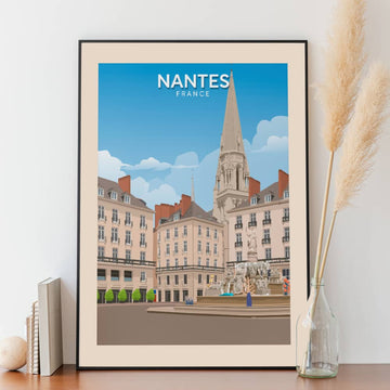 Affiche Nantes - Place Royale