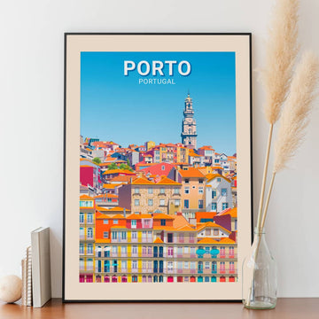 Affiche Porto - Quartier Ribeira