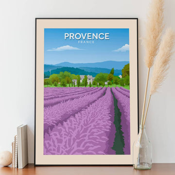 Affiche Provence - Champ de lavande - Posteroo.com (1)
