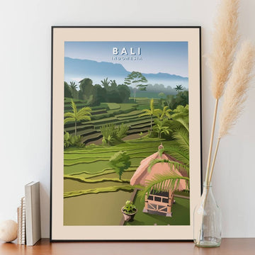 Affiche Bali - Rizières