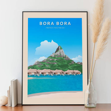 Affiche Bora Bora - Plage