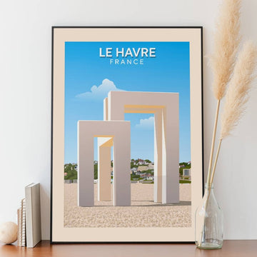 Affiche Le Havre - Plage