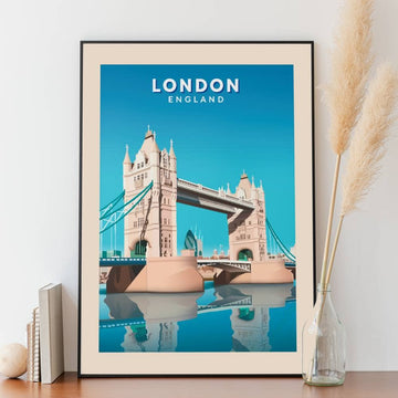 Affiche Londres - Tower Bridge Tamise
