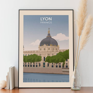 Affiche Lyon - Hôtel Dieu