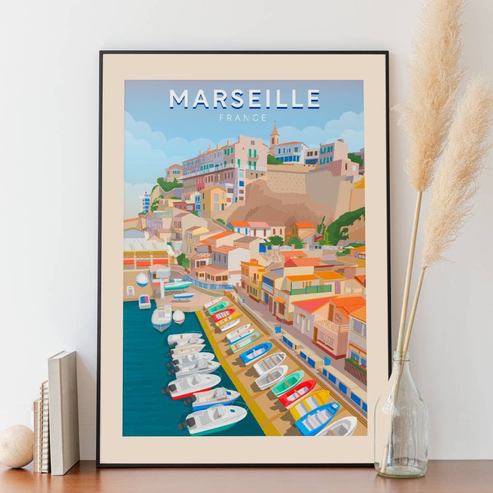 Affiche Marseille - Vallon des Auffes