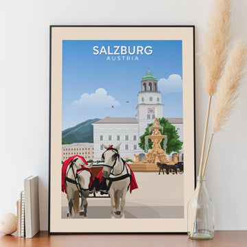 Affiche Salzbourg - Residenzplatz