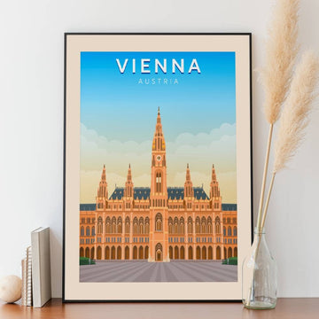 Affiche Vienne - Rathaus