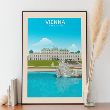 Affiche Vienne - Palais du Belvédère