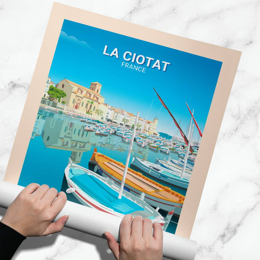 Affiche - La Ciotat - Le Vieux Port - Posteroo.com (1)