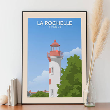 Affiche - La Rochelle - Phare du Gabut - Posteroo.com 