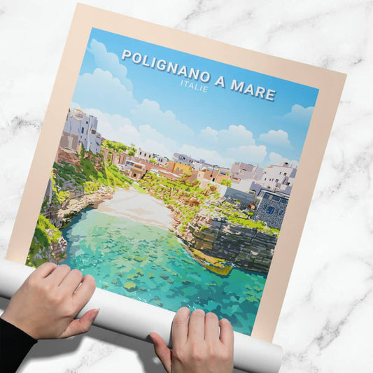 Affiche - Polignano a Mare - Lama Monachile - Posteroo.com.jpg