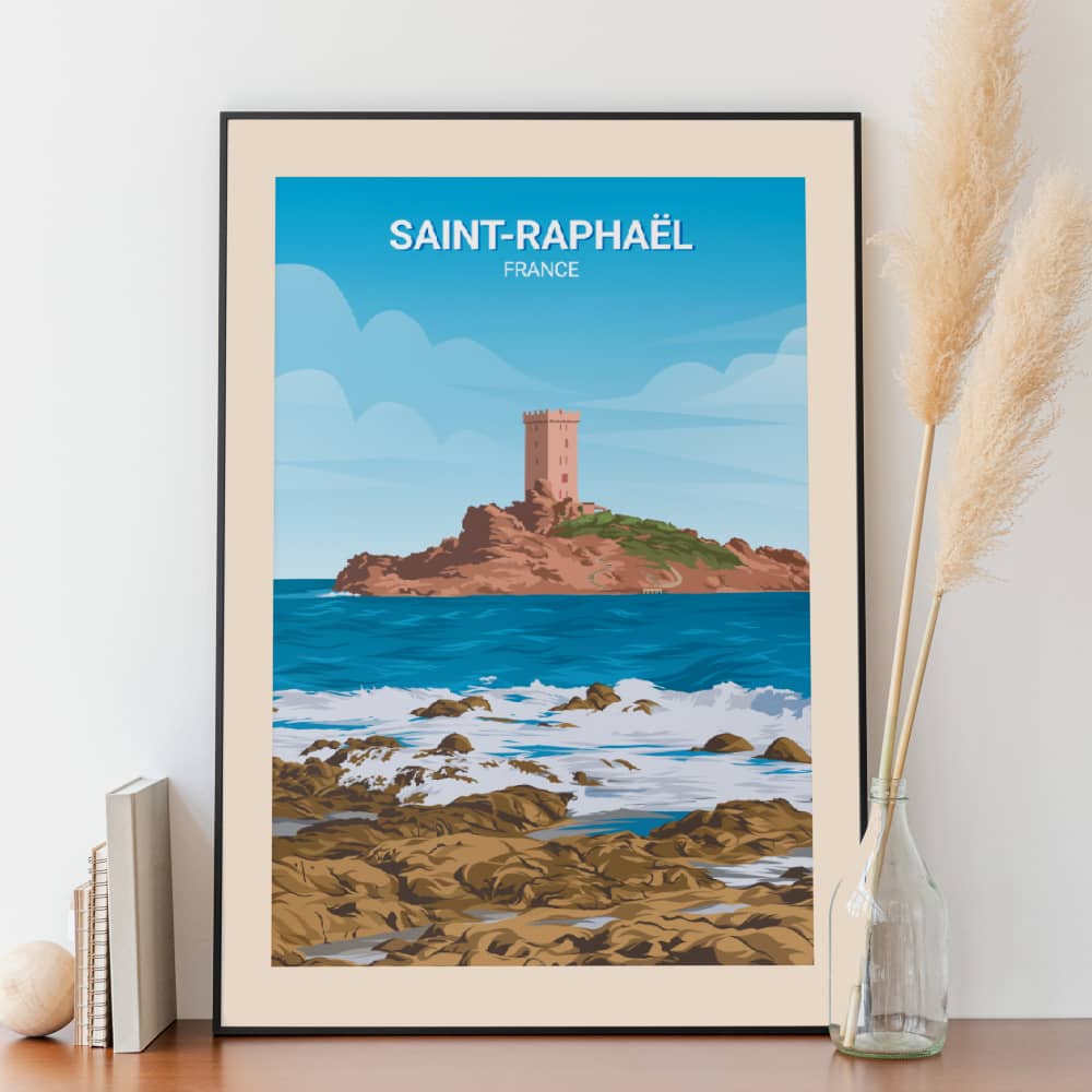 Affiche Affiche Saint-Raphaël - Île d'Or - Posteroo.com