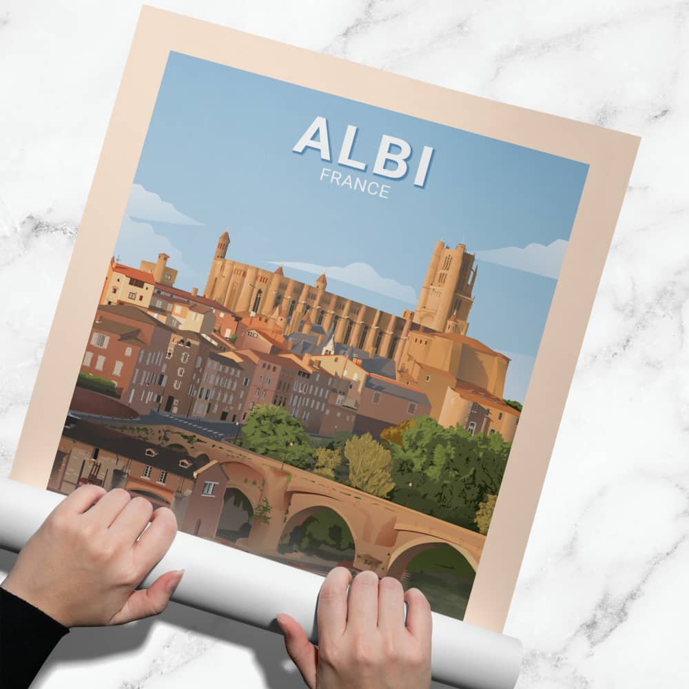 Affiche Albi - Cathédrale Sainte-Cécile - Posteroo.com (2)