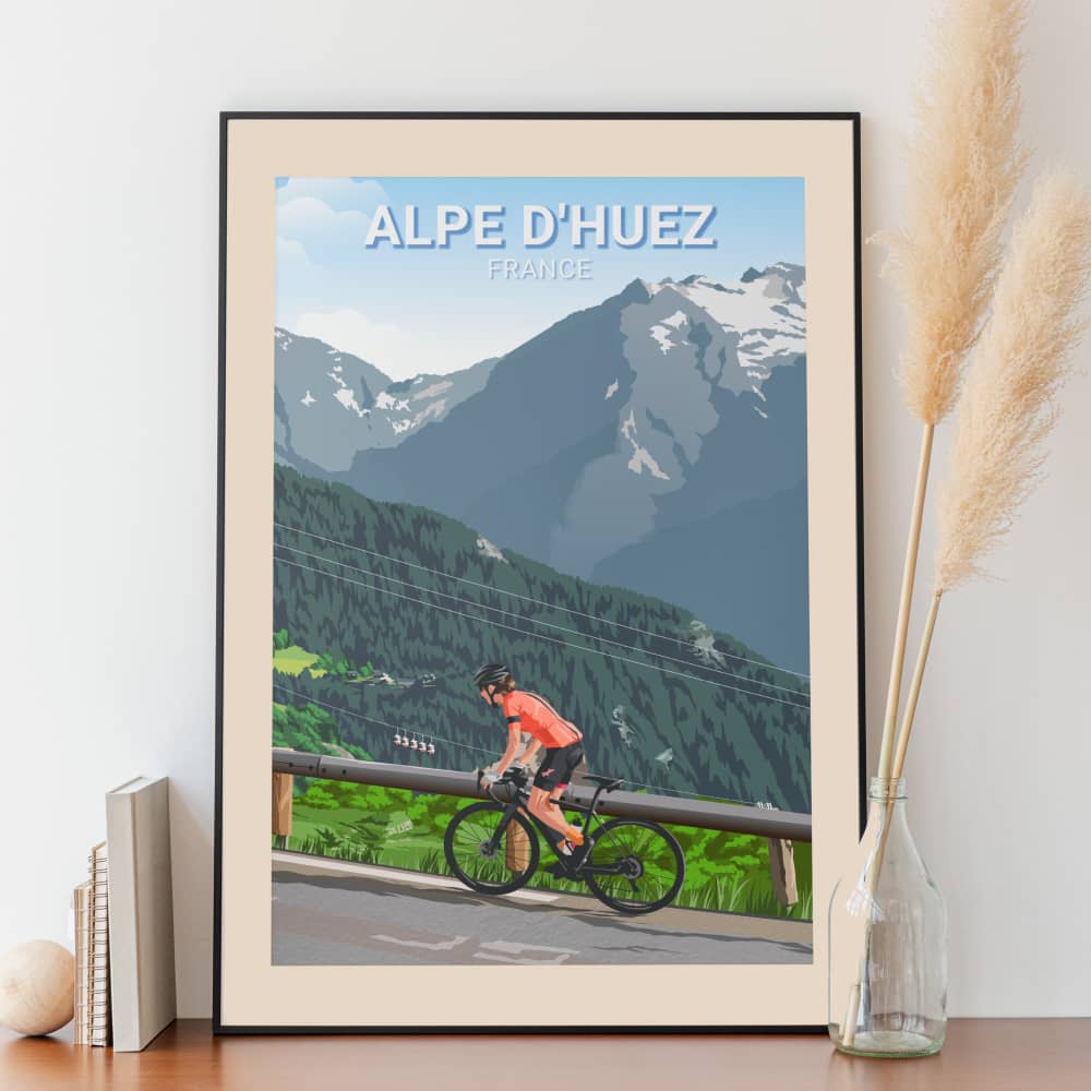 Affiche Alpe d'Huez - Cyclisme - Posteroo.com (2)