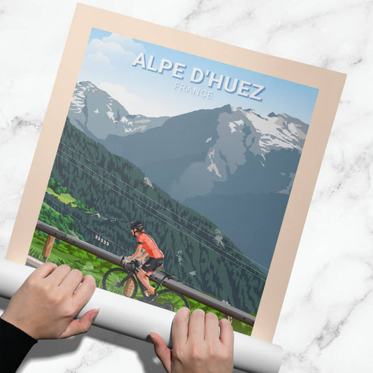 Affiche Alpe d'Huez - Cyclisme - Posteroo.com (2)