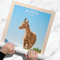 Affiche Alpes - Bouquetin - Posteroo.com (1)