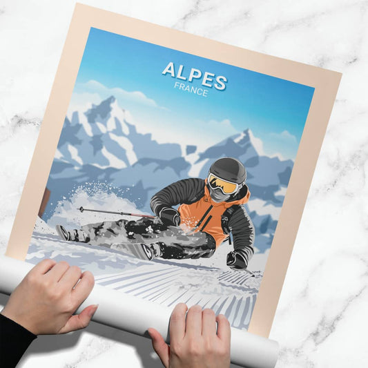 Affiche Alpes - Ski - Posteroo.com (2)