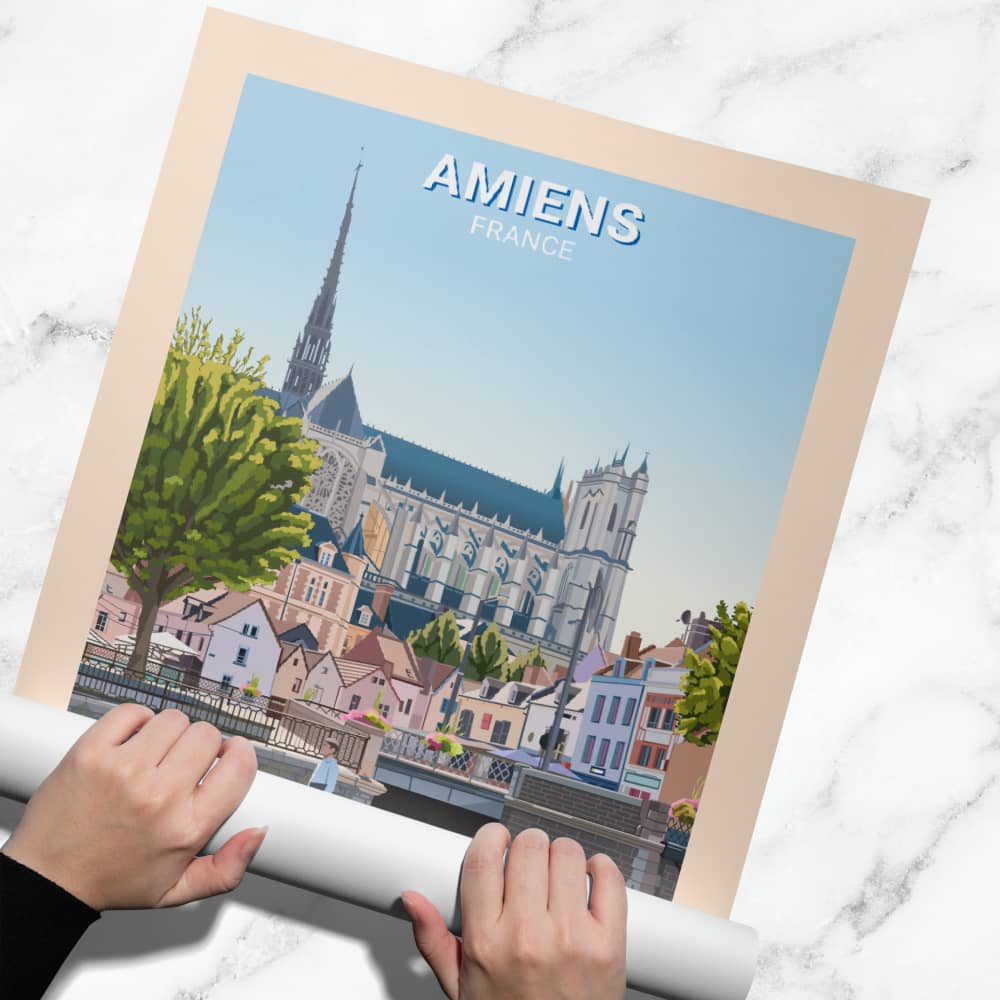 Affiche Amiens - Posteroo.com
