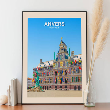 Affiche Anvers - Hôtel de ville - Posteroo.com (2)