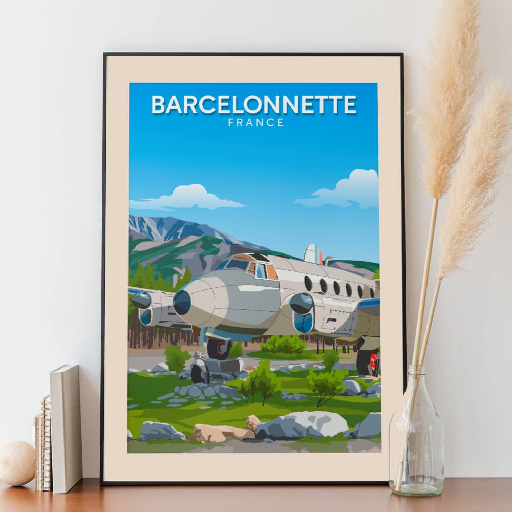 Affiche Barcelonnette - Avion - Posteroo.com.jpg