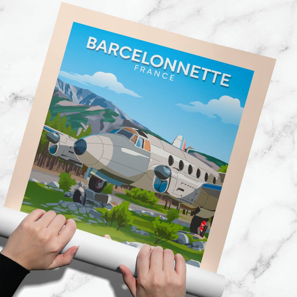 Affiche Barcelonnette - Avion - Posteroo.com.jpg