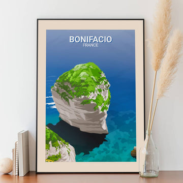 Affiche Bonifacio - Rocher Grain de Sable - Posteroo.com (1)