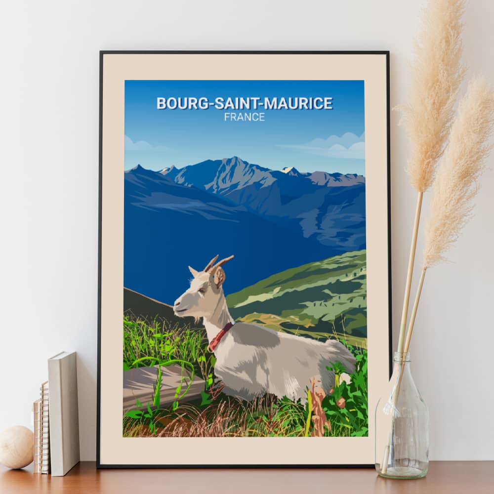 Affiche Bourg Saint Maurice - Posteroo.com