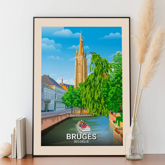 Affiche Bruges - Église Notre-Dame - Posteroo.com (2)