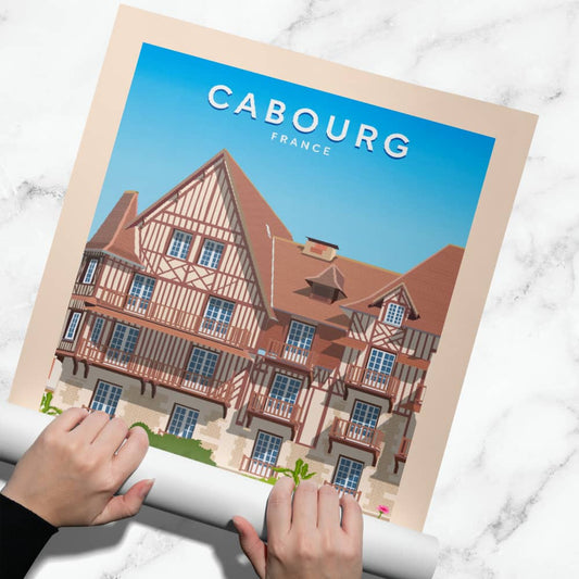 Affiche Cabourg - Maison Traditionnelle - Posteroo.com .jpg