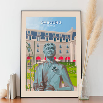 Affiche Cabourg - Statue Marcel Proust - Posteroo.com (1)