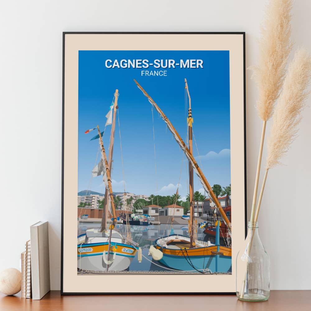 Affiche Cagnes-sur-Mer - Port - Posteroo.com.jpg