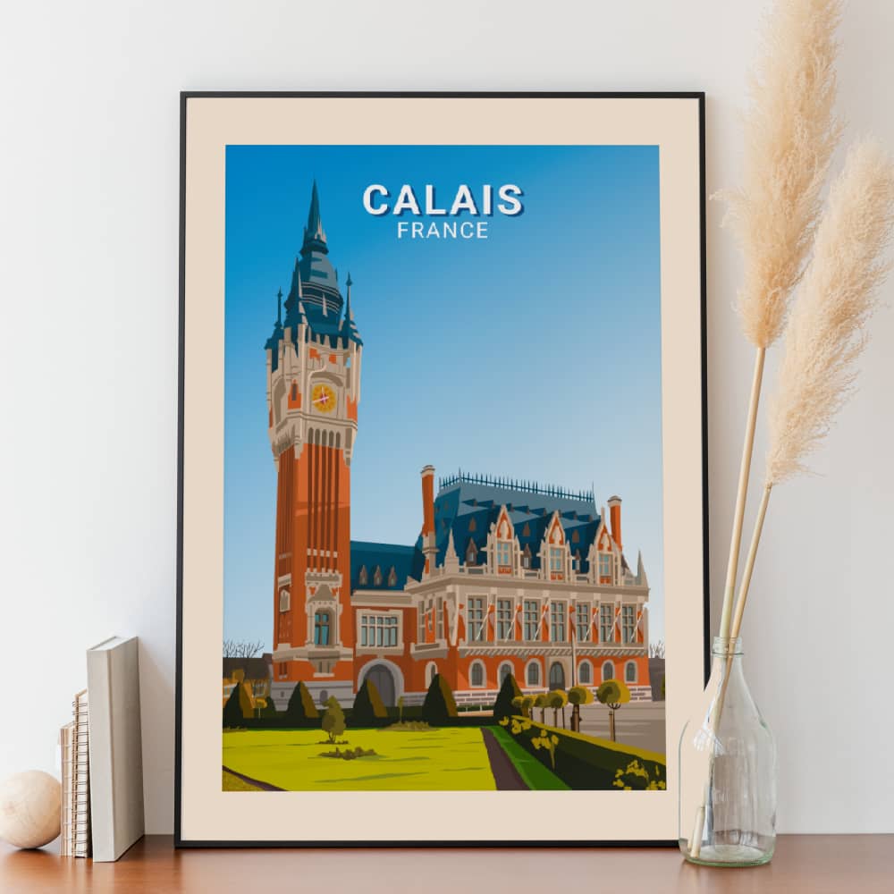 Affiche Calais - Beffroi - Posteroo.com