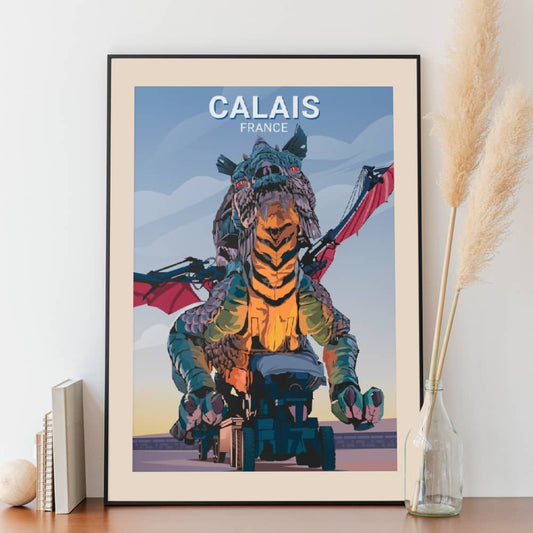 Affiche Calais - Dragon - Posteroo.com