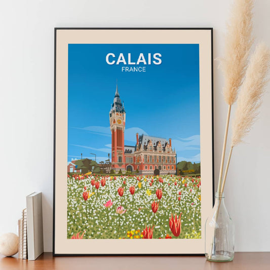 Affiche Calais - Hôtel de Ville