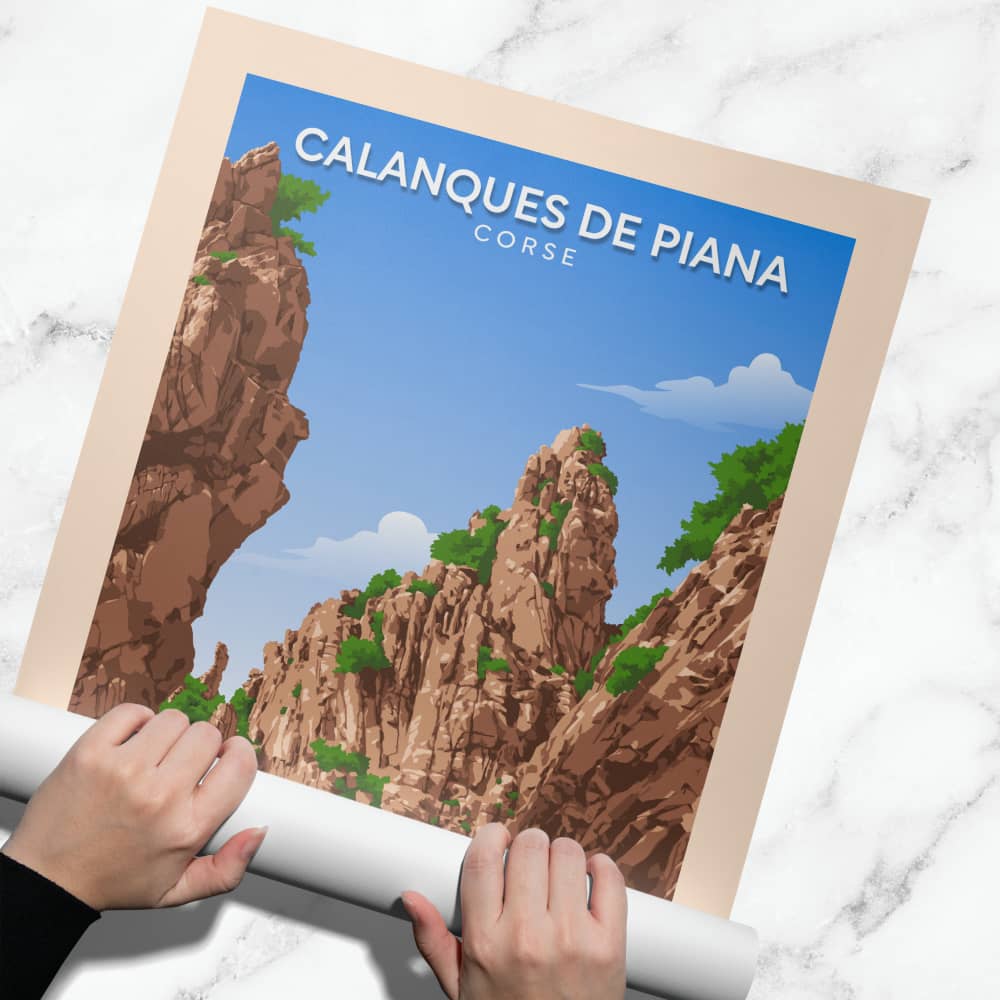 Affiche Calanques de Piana - Excursion - Posteroo.com (2)