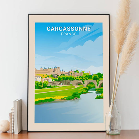 Affiche Caracassonne - Cité Médiévale - Posteroo.com (2)