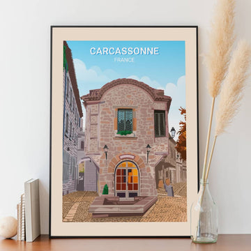 Affiche Carcassonne - Posteroo.com
