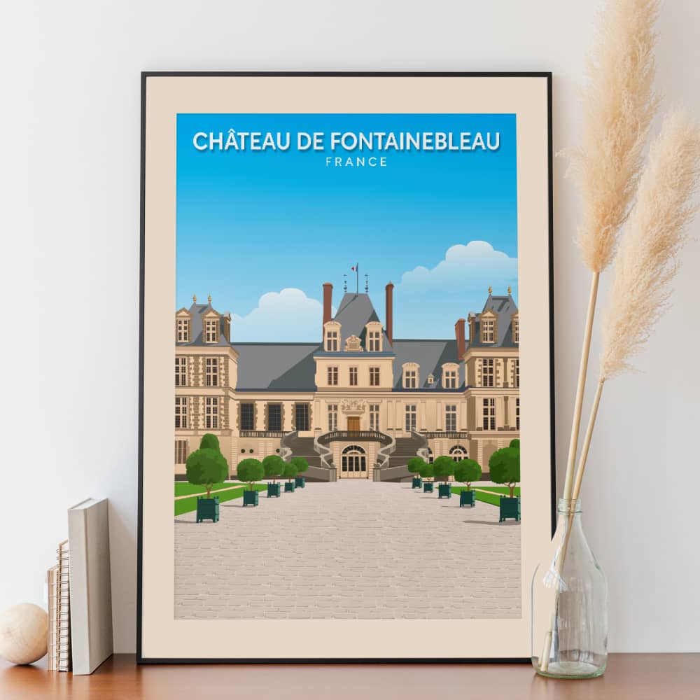 Affiche Château de Fontainebleau - Posteroo.com  (1)