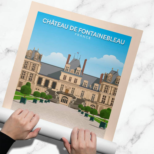 Affiche Château de Fontainebleau - Posteroo.com  (1)