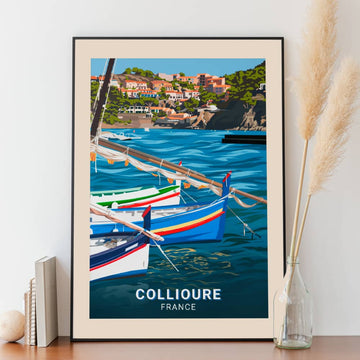 Affiche Collioure - Bateaux