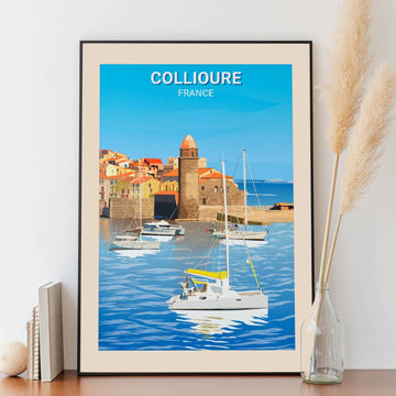 Affiche Collioure - Phare - Posteroo.com