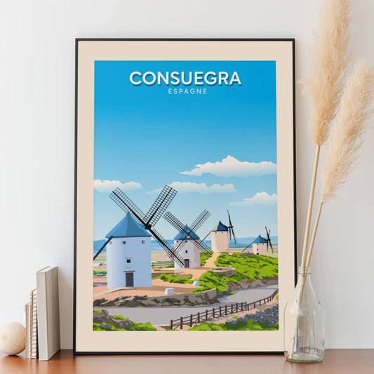 Affiche Consuegra - Moulins de Don Quichotte - Posteroo.com (2)