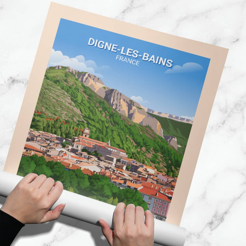 Affiche Digne-les-bains - Posteroo.com