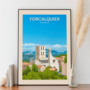 Affiche Forcalquier - Cathédrale Notre-Dame-du-Bourguet - Posteroo.com  (1)