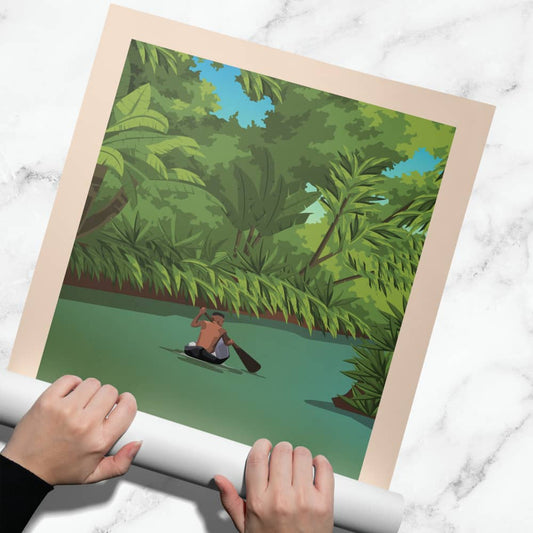 Affiche Forêt Amazonienne - Rivière - Posteroo.com(1)