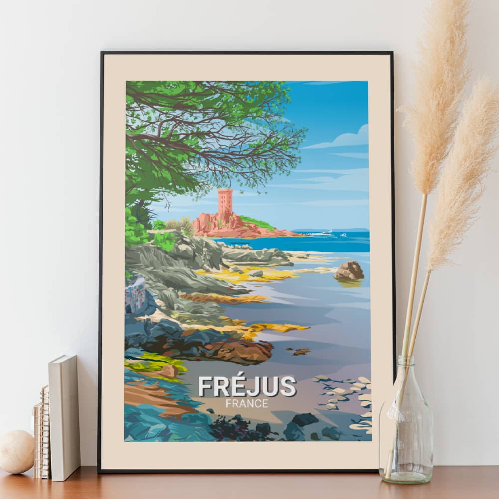 Affiche Fréjus - Côte - Posteroo.com