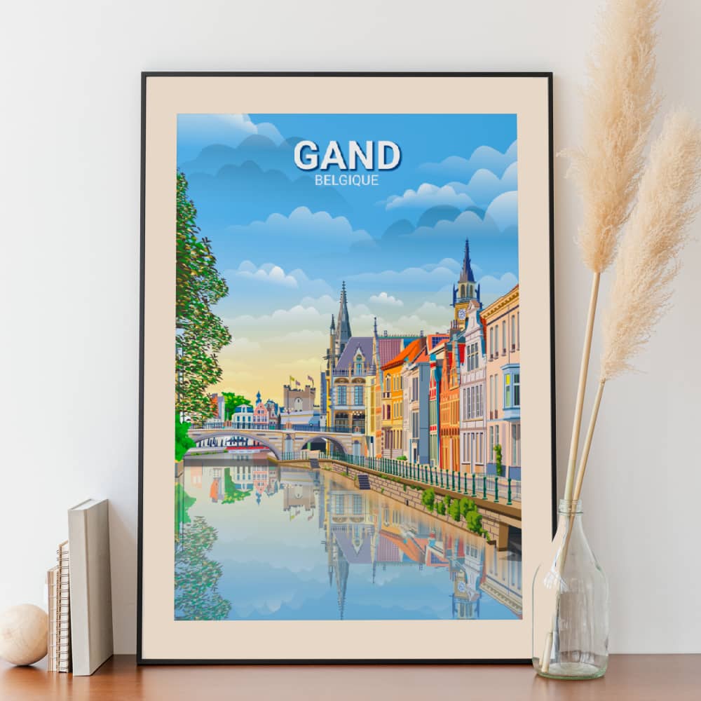 Affiche Gand - Sint-Michielsbrug - Posteroocom  (2)